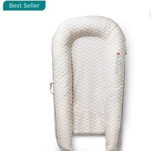 Dockatot Grand Dock - Silver Lining (chevron) as featured in Vogue